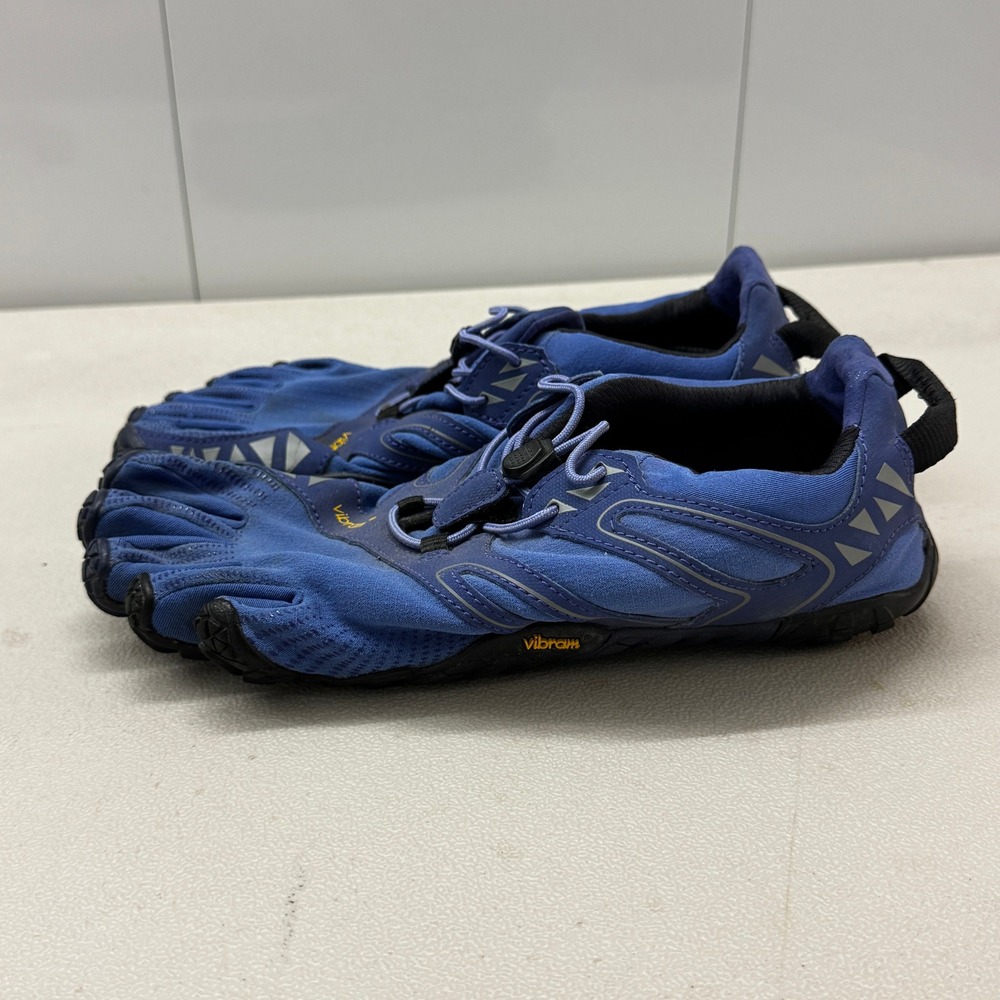Vibram FiveFingers V-Run Blue Barefoot Running Shoes 17W6908 Womens 8-8.5 EU 40